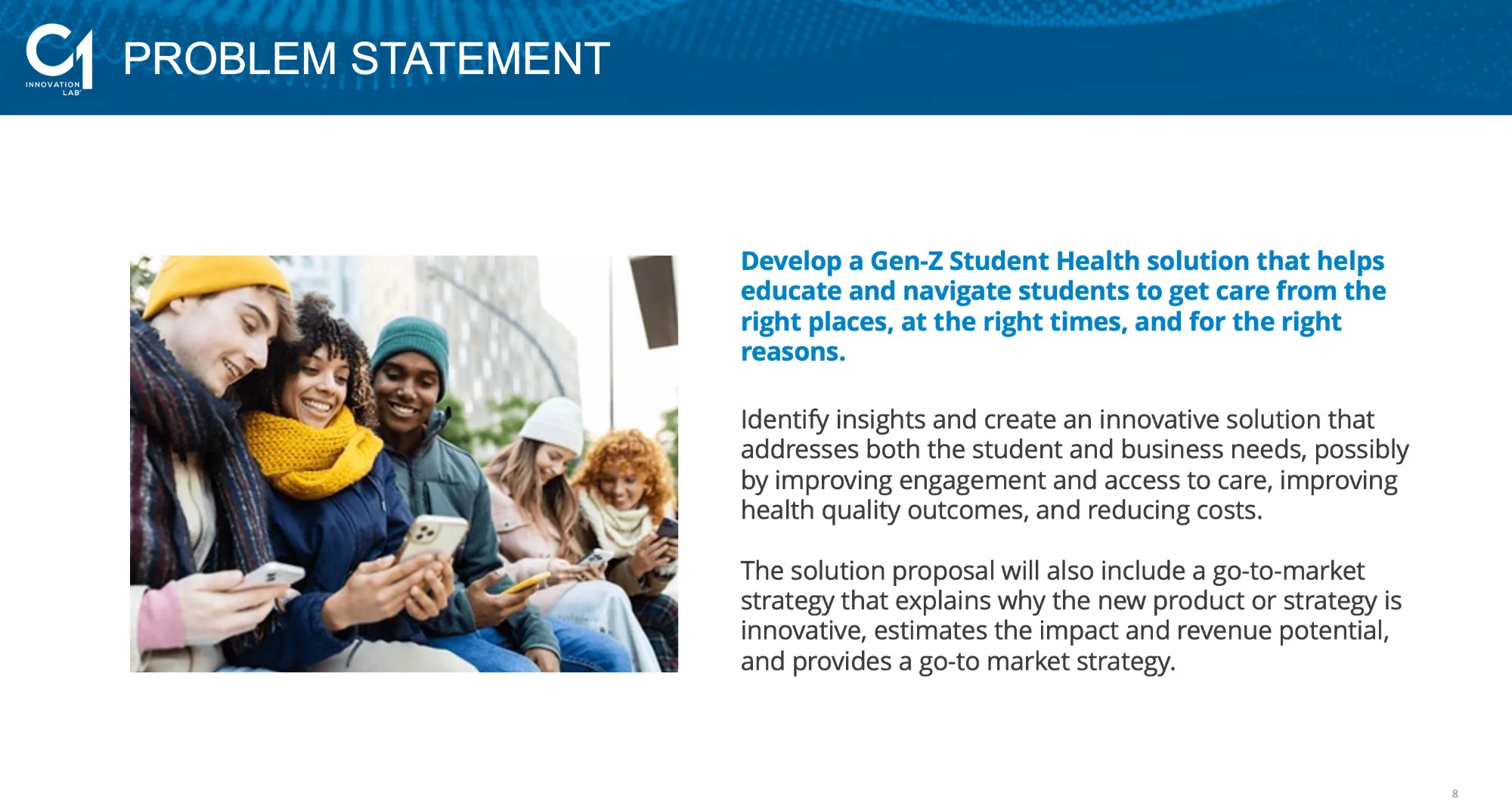 C1 Innovation Lab problem statement