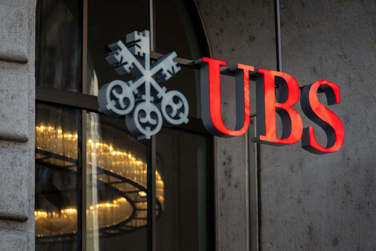 UBS signage — the global investment bank whose Oracle HCM platform I delivered on